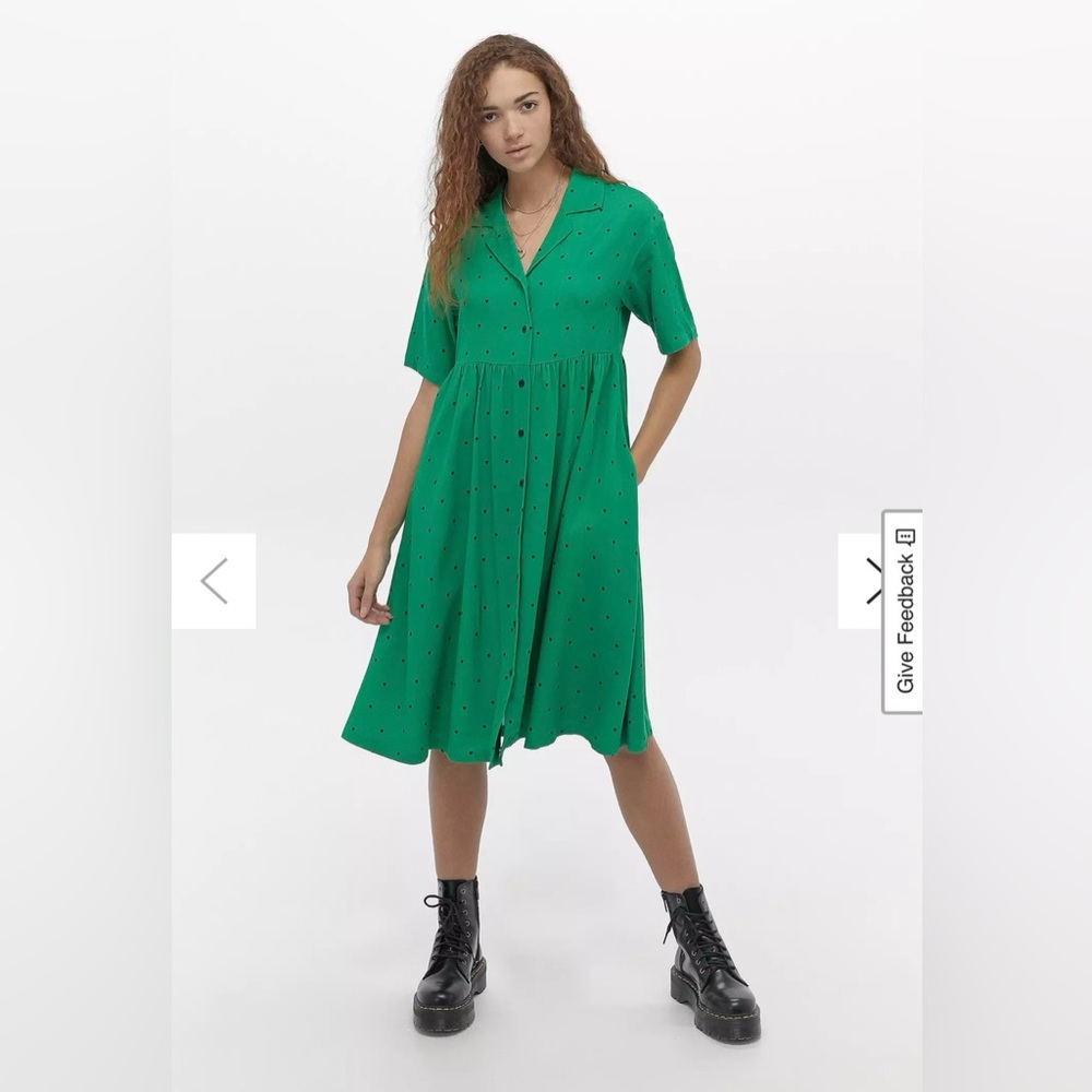 Lazy Oaf Green Midi Dress
